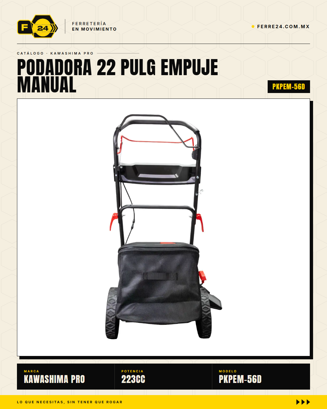 Podadora Kawashima Pro PKPEM-56D 22" 223cc 3-en-1 · sec_005