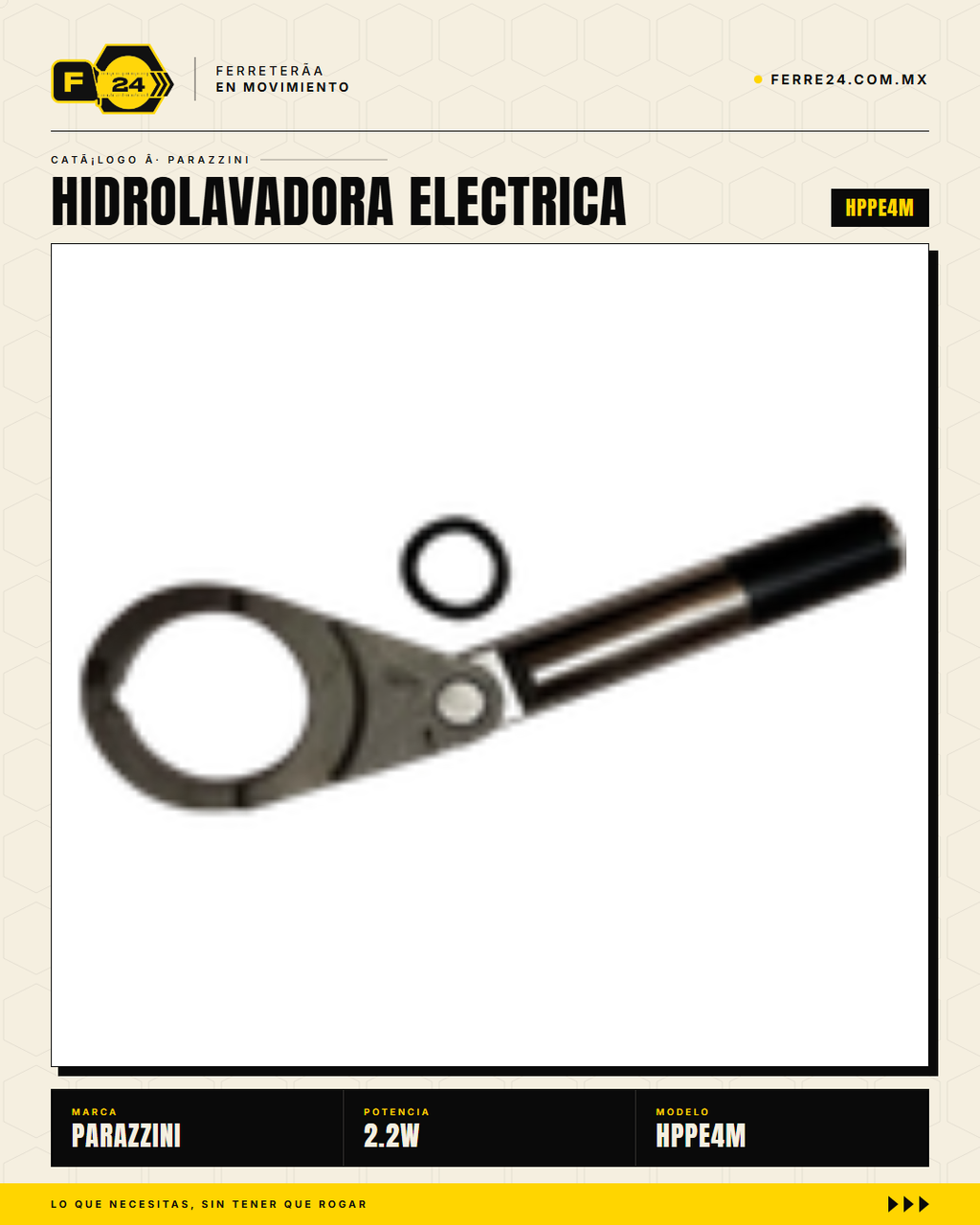 Hidrolavadora Eléctrica Parazzini HPPE4M — 1,740 PSI / 2.5 GPM · sec_005