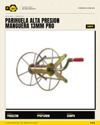 Parihuela Alta Presión Manguera 13 mm PRO — Fumigación Profesional en Grandes Extensiones · sec_006