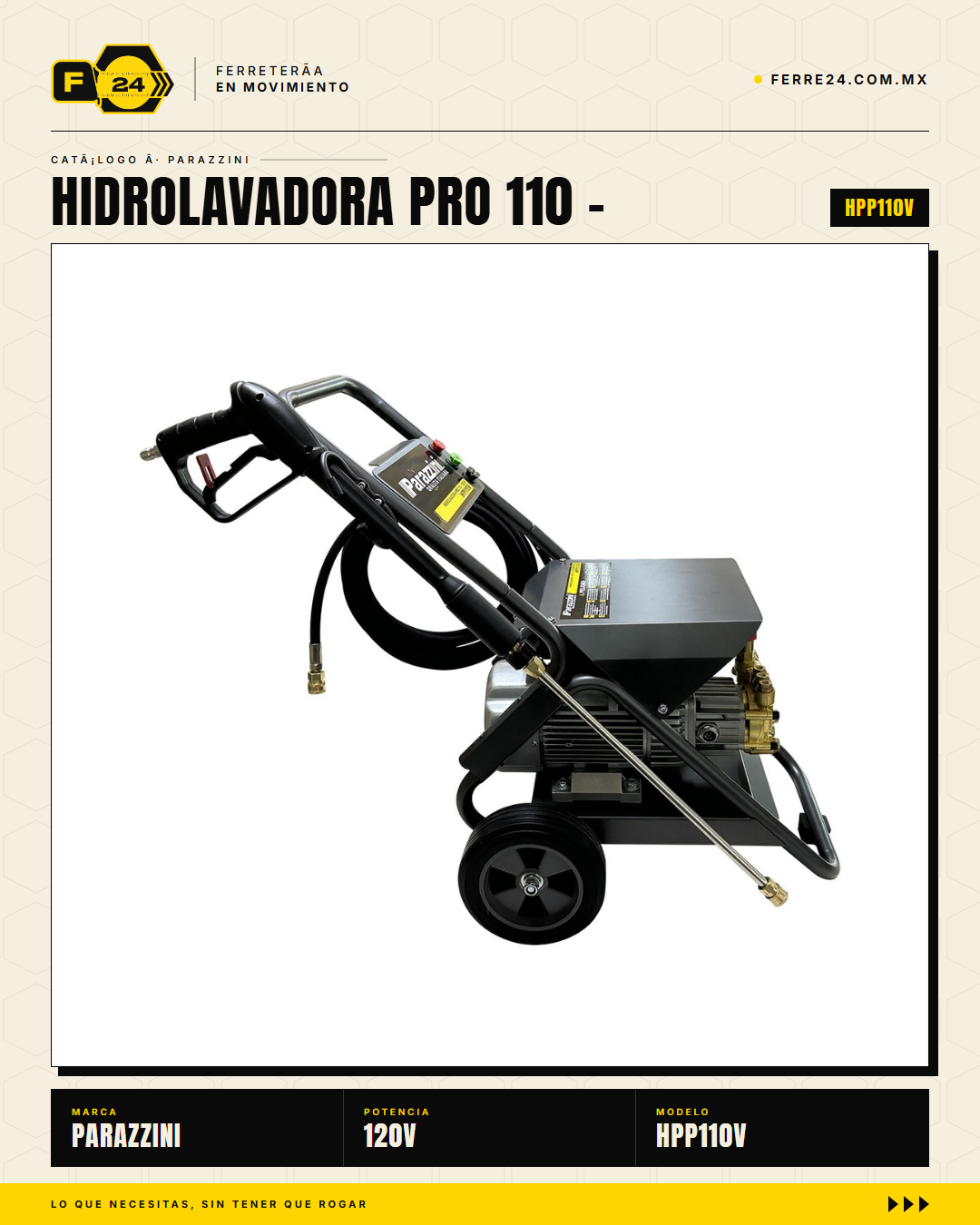 Parazzini HPP110V — detalle motor eléctrico