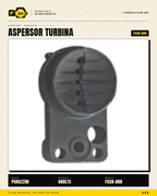 Aspersor Turbina Parazzini 600 L — PTO 50 HP · 32" · 24 Boquillas · sec_006