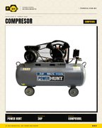 Compresor de Aire 3 HP 100 L Transmisión por Banda — Power Hunt COMPH100L · sec_006