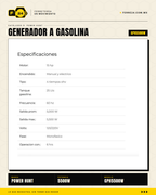 GPH5500W — infografía especificaciones