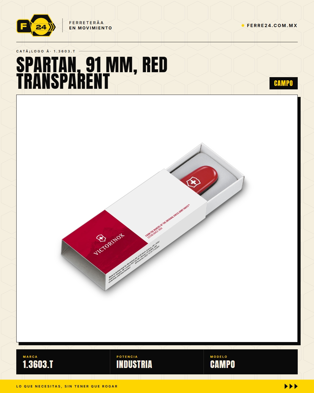Victorinox Spartan 91mm Rojo Transparente — Navaja 16 Funciones — vista alternativa