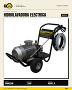 Hidrolavadora Industrial Trifásica 5.5 kW · 3,191 PSI Parazzini Pro · sec_007
