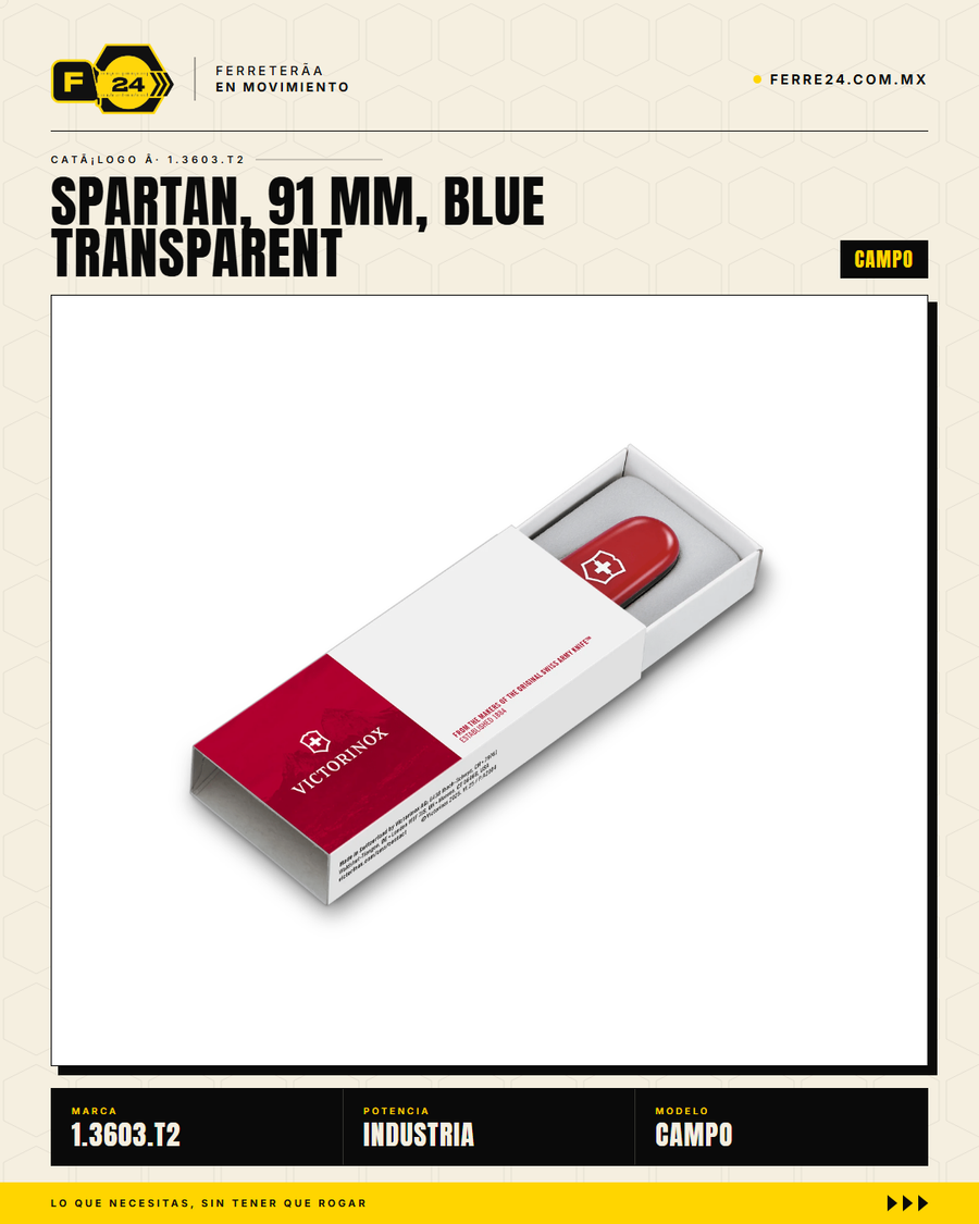 Victorinox Spartan 91mm Azul Transparente — Navaja 16 Funciones — vista alternativa