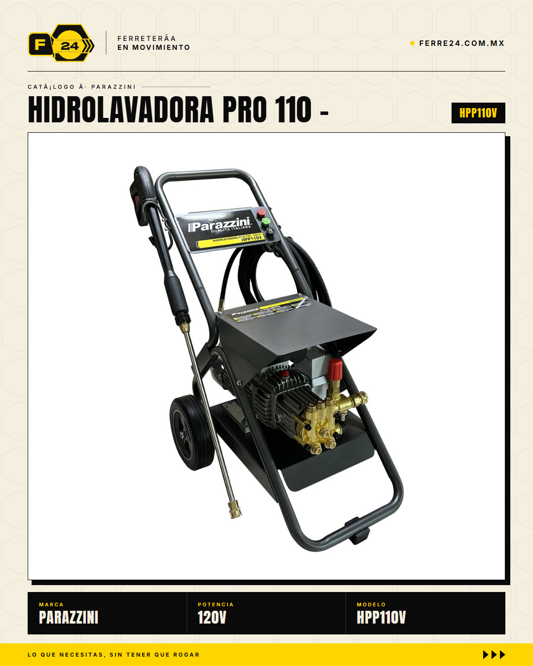 Parazzini HPP110V — ruedas y estabilidad