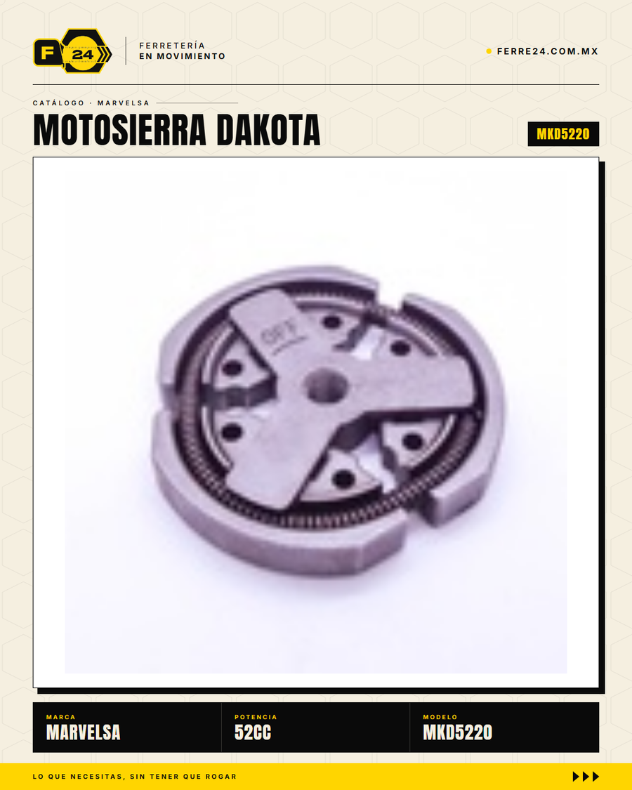 Motosierra Kawashima Dakota 52cc — Barra 20 Pulg. + Kit Completo · sec_007