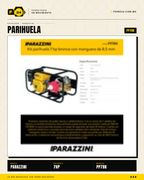 Kit Parihuela Parazzini 7 HP — Bomba Bronce + 100 m de Manguera · sec_007