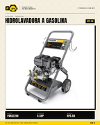 Hidrolavadora a Gasolina Parazzini HP5.5 — 2,200 PSI / 5.5 HP / 4 Tiempos · sec_007_bym_alt