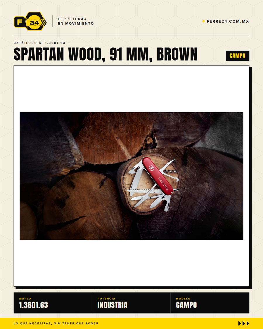 Victorinox Spartan Wood 91mm Nogal — Navaja 16 Funciones Madera — vista alternativa