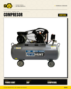 Compresor de Aire 3 HP 100 L Transmisión por Banda — Power Hunt COMPH100L · sec_007