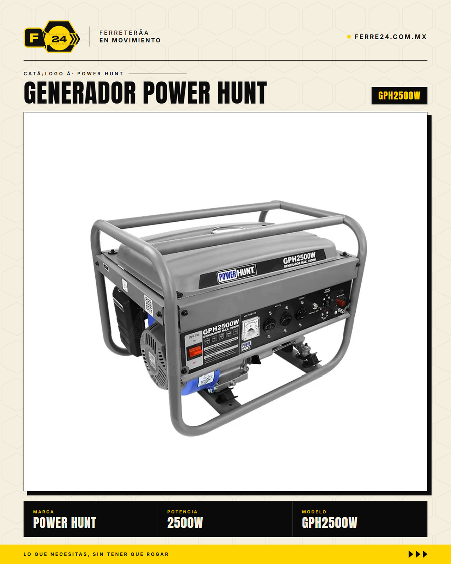 GPH2500W — vista 3/4 trasera