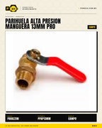Parihuela Alta Presión Manguera 13 mm PRO — Fumigación Profesional en Grandes Extensiones · sec_008