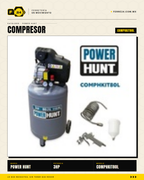 Compresor Eléctrico Power Hunt 80 L 3 HP — Doble Conexión Rápida + Kit Manguera y Pistola de Gravedad · sec_008