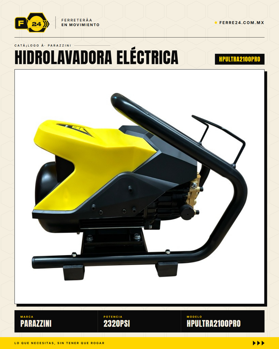 HPULTRA2100PRO — detalle bomba y conectores