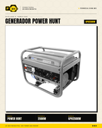 GPH2500W — panel de control detalle