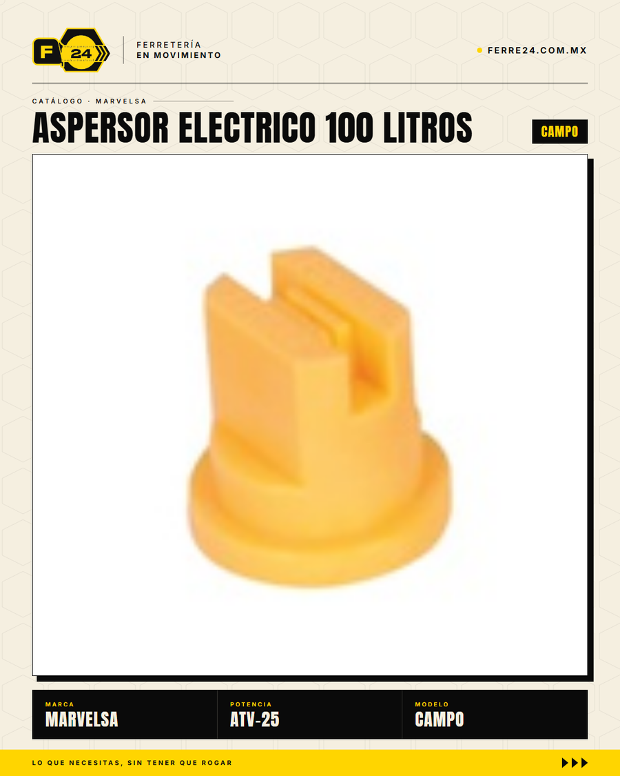Kawashima ATV-25 — Aspersor Eléctrico 100 Litros. Sin ruido. Sin humo. Sin esfuerzo. · sec_009