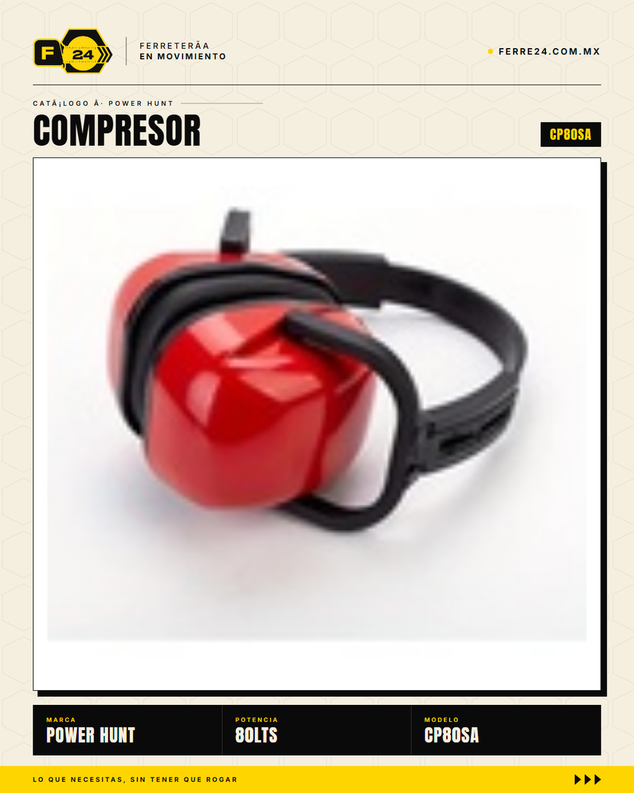 Compresor 80 L libre de aceite, doble conexión rápida. Aire limpio para pintura y neumática. Sin kit: tú usas tus accesorios. · sec_009