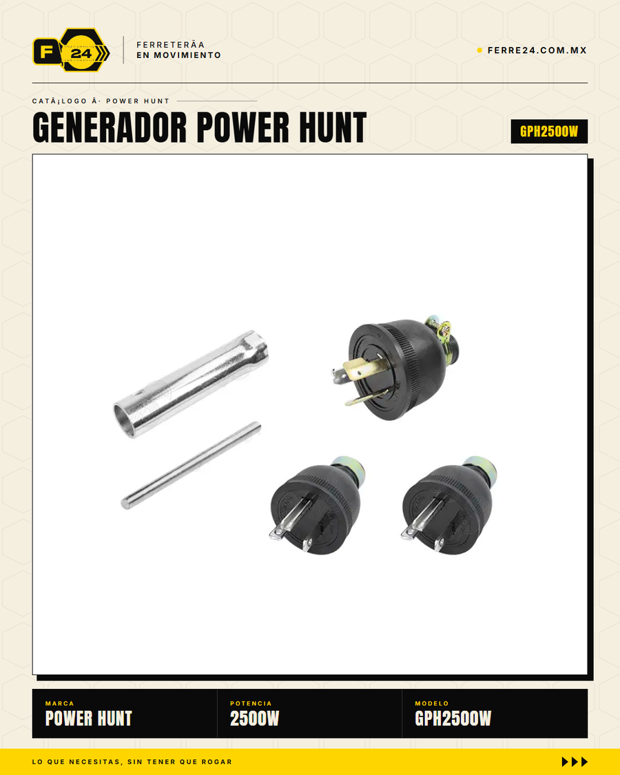 GPH2500W — kit completo de accesorios