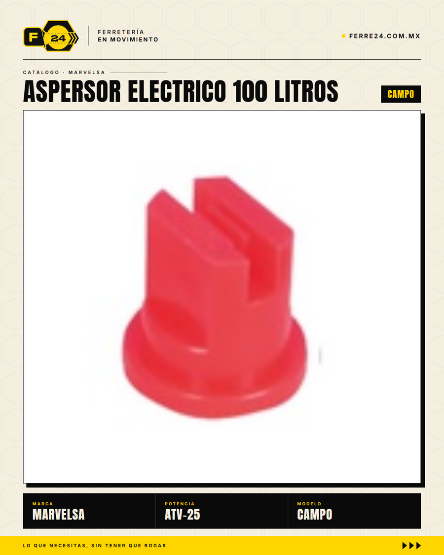 Kawashima ATV-25 — Aspersor Eléctrico 100 Litros. Sin ruido. Sin humo. Sin esfuerzo. · sec_011