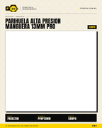 Parihuela Alta Presión Manguera 13 mm PRO — Fumigación Profesional en Grandes Extensiones · sec_012