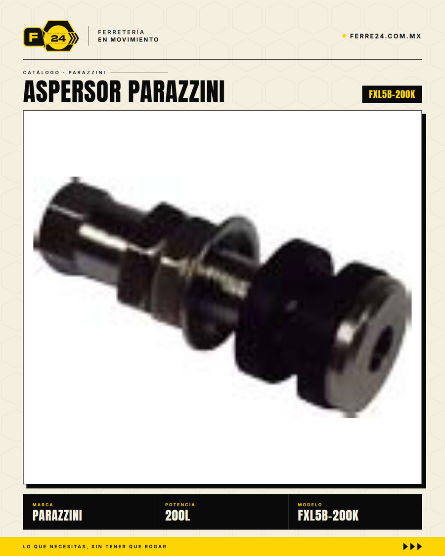Aspersor Parazzini 200L Turbina 25HP — Kit Cardan Incluido · sec_23