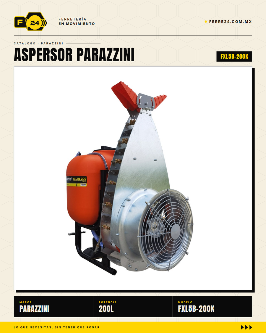 Aspersor Parazzini 200L Turbina 25HP — Kit Cardan Incluido · sec_53
