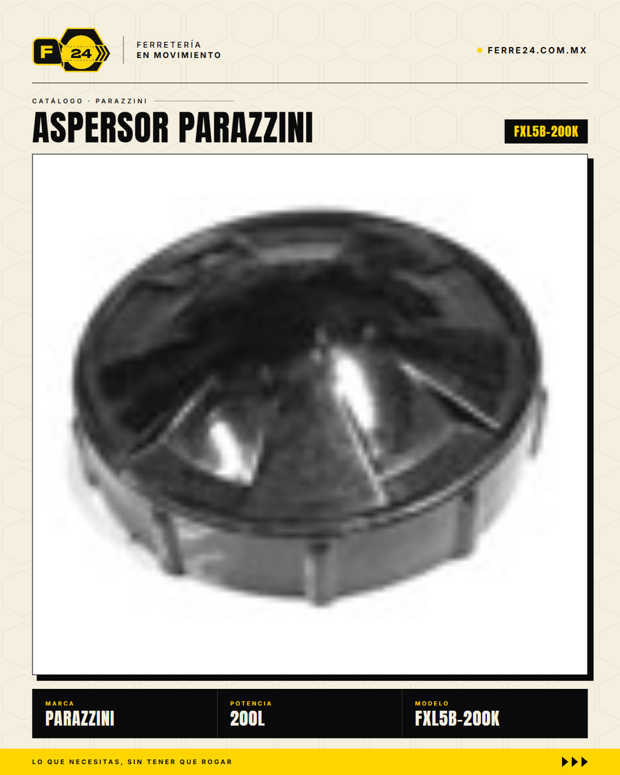 Aspersor Parazzini 200L Turbina 25HP — Kit Cardan Incluido · sec_63