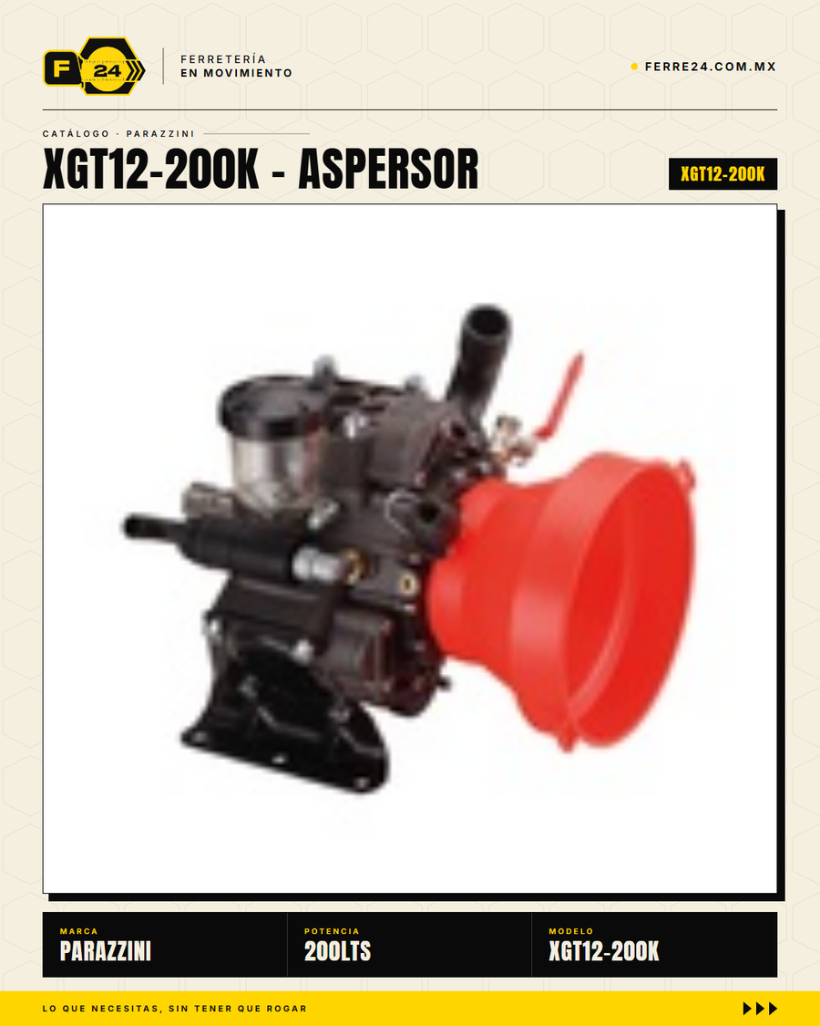 Kit Aspersor Parazzini 200 L, Aguijón 28" y Motor 35 HP · secundaria_001_bomba