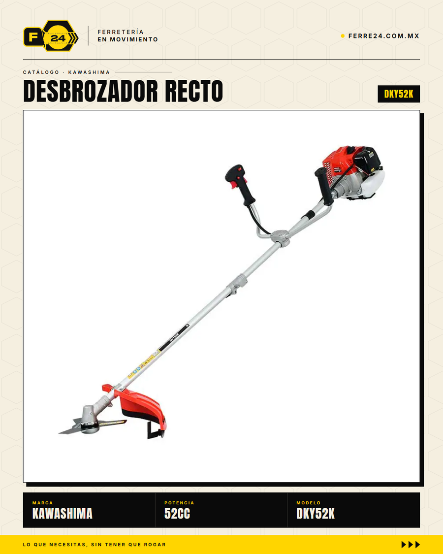 Desbrozador Kawashima DKY52K — recto, 52 cc, kit completo · secundaria_002
