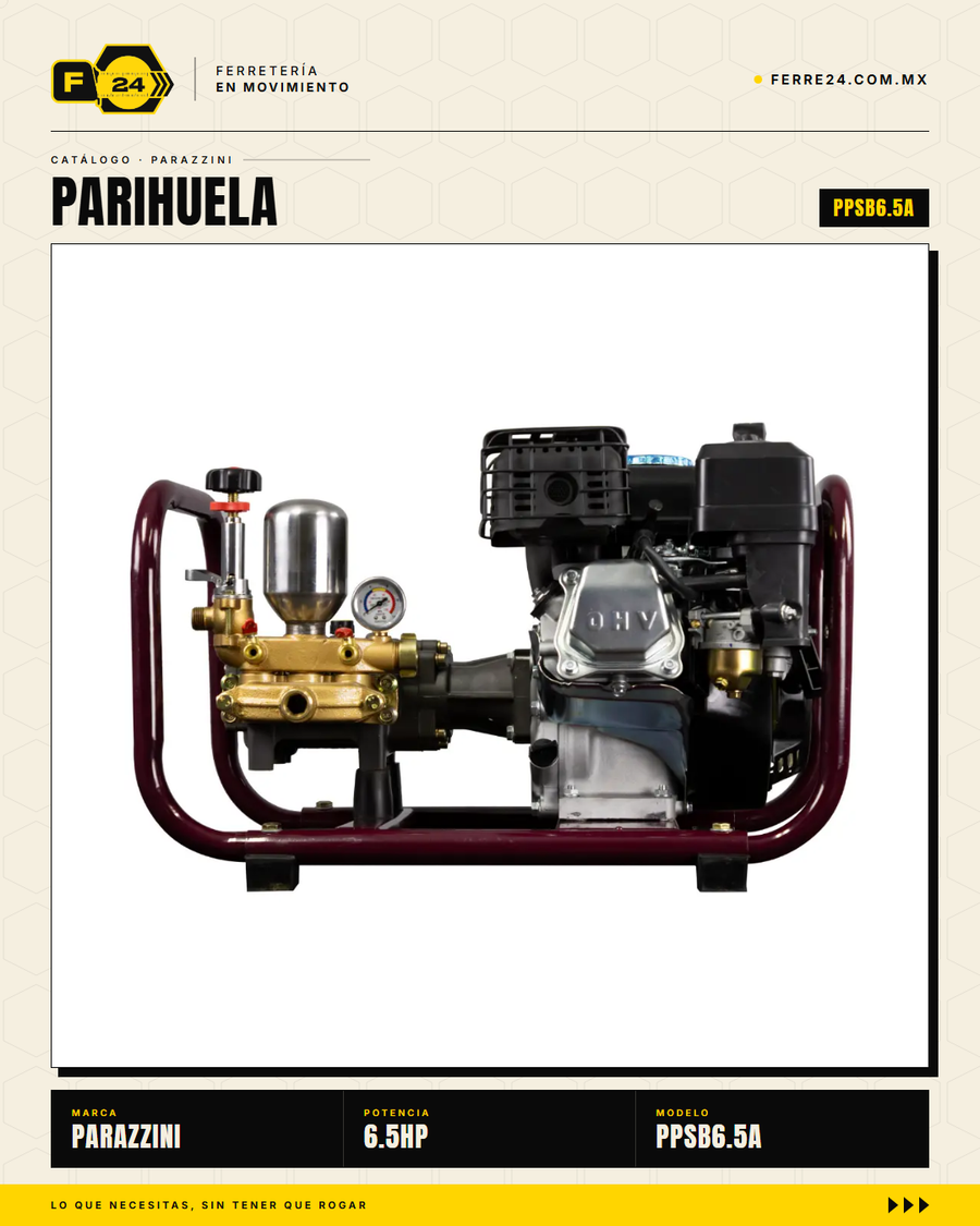 Aspersora Motorizada 6.5 HP Transmisión Directa — Parazzini PPSB6.5A · secundaria_003