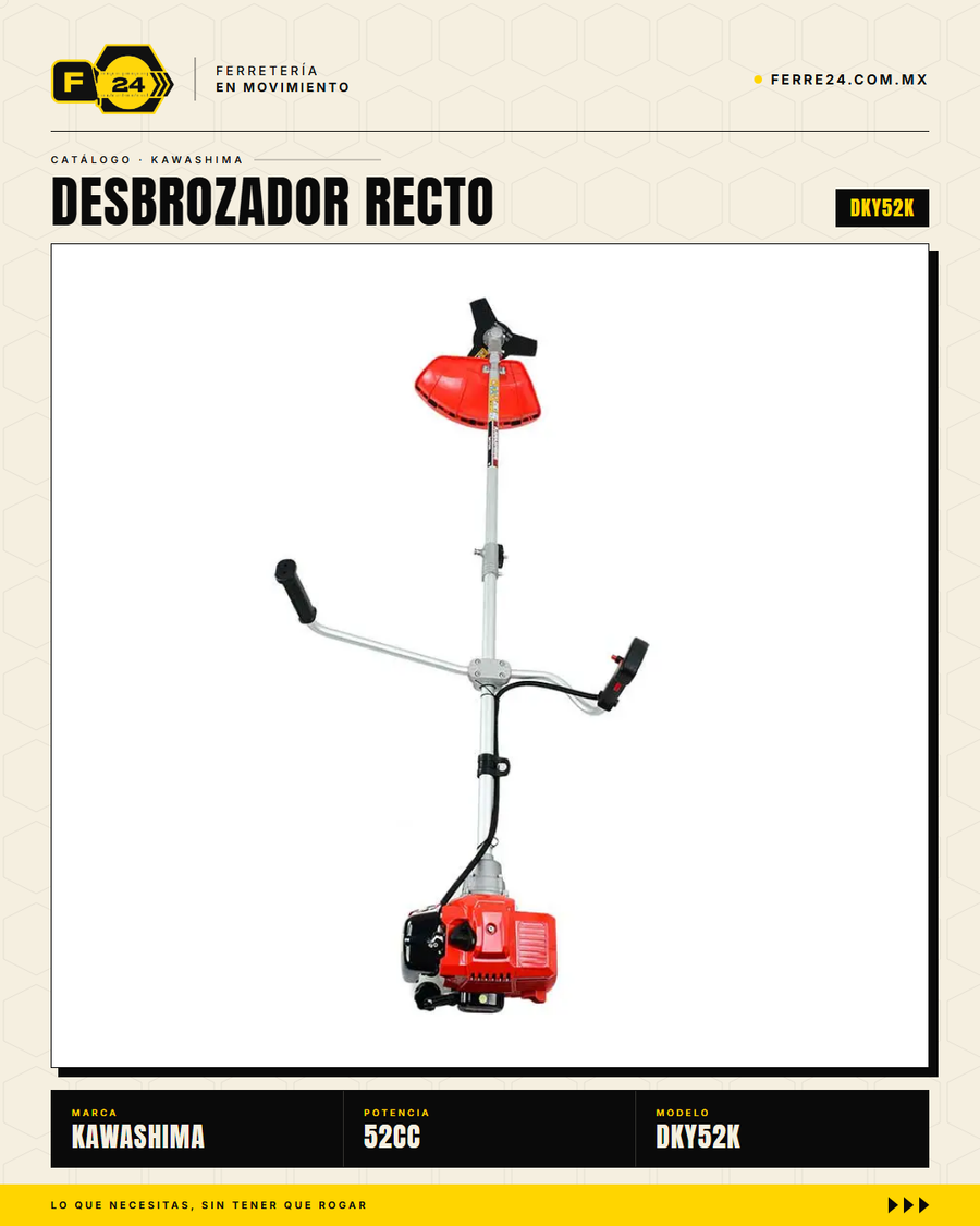 Desbrozador Kawashima DKY52K — recto, 52 cc, kit completo · secundaria_003