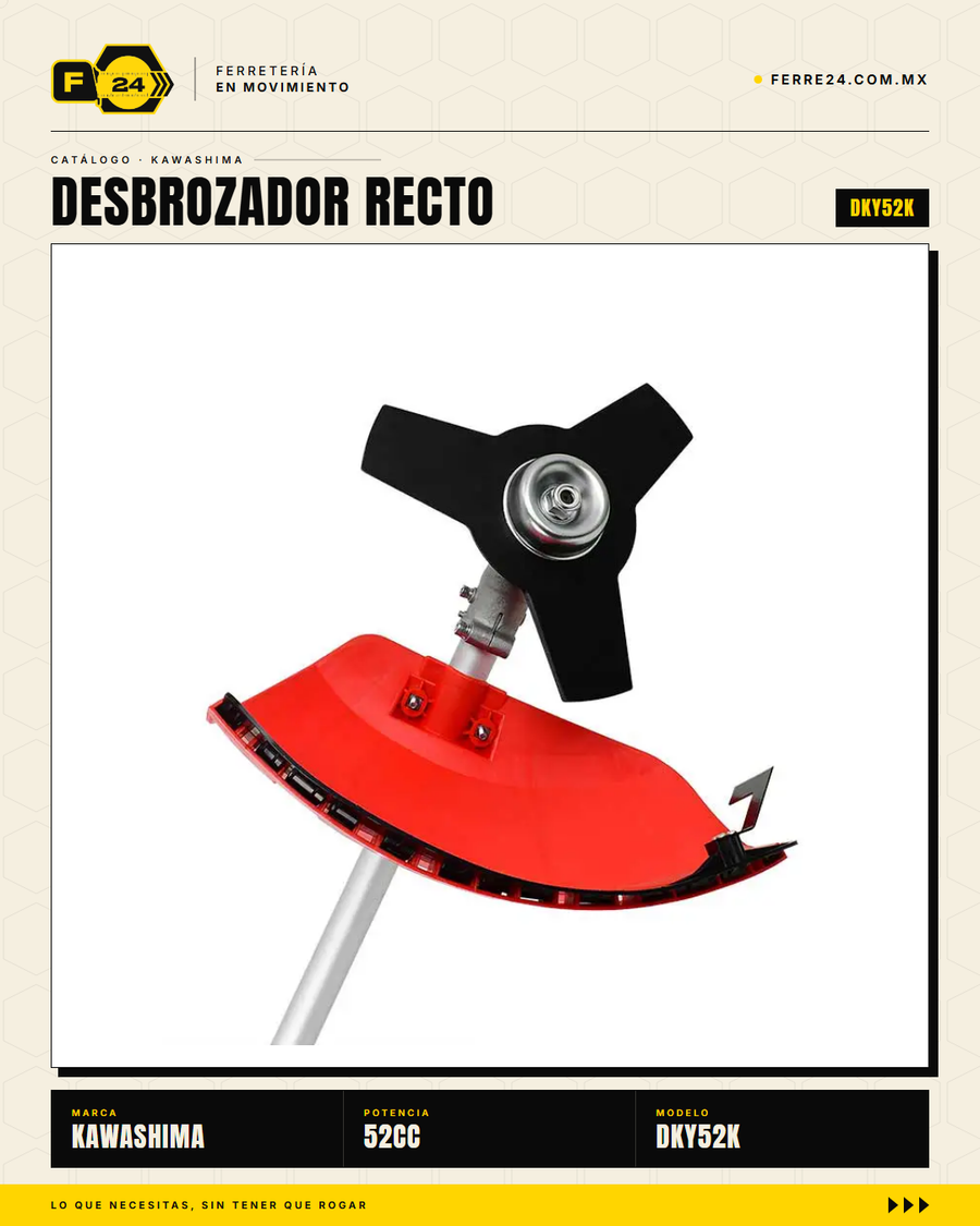 Desbrozador Kawashima DKY52K — recto, 52 cc, kit completo · secundaria_005