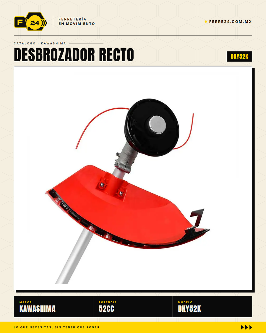 Desbrozador Kawashima DKY52K — recto, 52 cc, kit completo · secundaria_006
