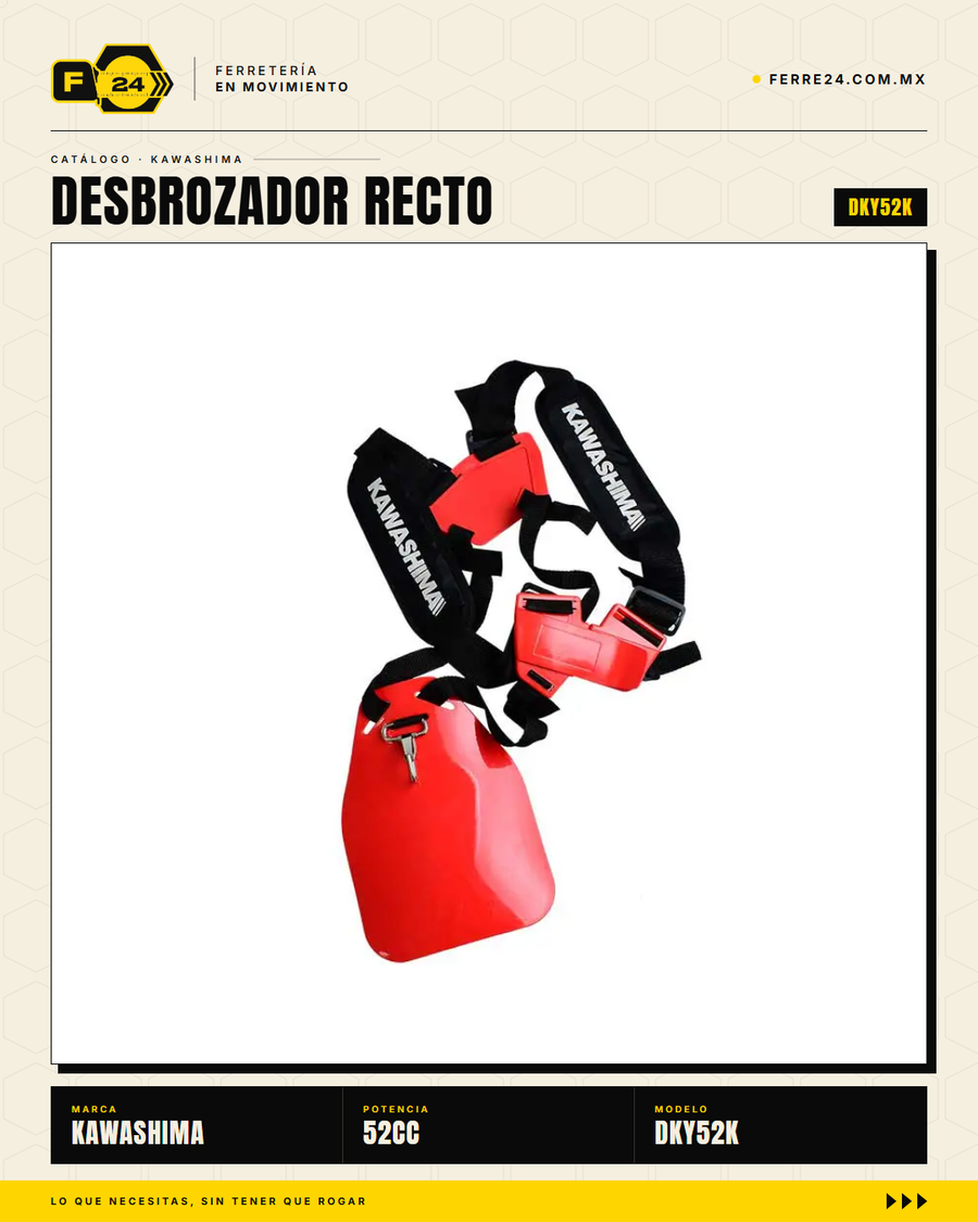 Desbrozador Kawashima DKY52K — recto, 52 cc, kit completo · secundaria_007