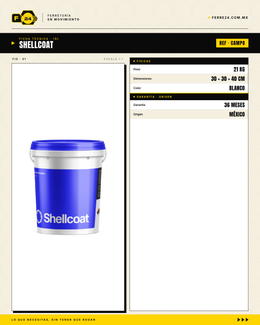 Shellcoat 19L Aislante de Calor (Pintura Térmica Reflectante)