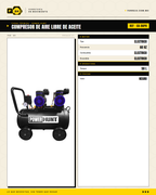 Compresor Power Hunt 50 L — Oil-Free, Doble Motor · specs