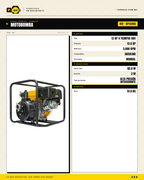 Motobomba Alta Presión 13 HP — 2", 85 m de Altura · specs