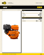 Motor a Gasolina 13 HP 4 Tiempos Takashi MT13 · specs