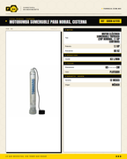 Bomba Sumergible TORNADO 4" 1.1 HP — Norias, Cisternas y Pozos hasta 50 m · specs
