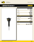 Rompedor a Gasolina 52 cc — 20 a 55 J, 2 Tiempos · specs