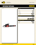 Motosierra Kawashima Pro MAKO65 — ficha técnica