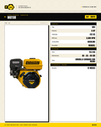 Motor Parazzini MHP8 8HP 4 Tiempos — Alto Rendimiento · specs