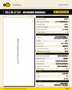 Motobomba Sumergible TORNADO SLIM 1/2 HP - Para Ademes Reducidos · specs