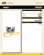 Parihuela Parazzini 6.5HP Transmisión Directa — Kit Manguera y Carrete · specs