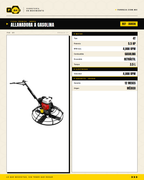 Allanadora de Concreto Urrea AG836 - Gasolina 4T, 5.5 HP · specs