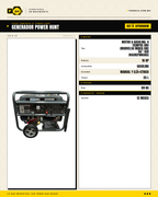Generador Power Hunt GPH8000W — ficha técnica