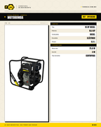 Motobomba Diésel Centrífuga 10 HP — 3", 75 m de Altura · specs