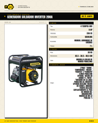 Generador Soldador BAKARAC200 — ficha técnica